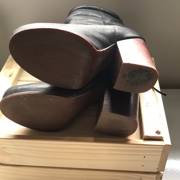 JEFFREY CAMPBELL black leather boots size 37 - Picture 4 of 6